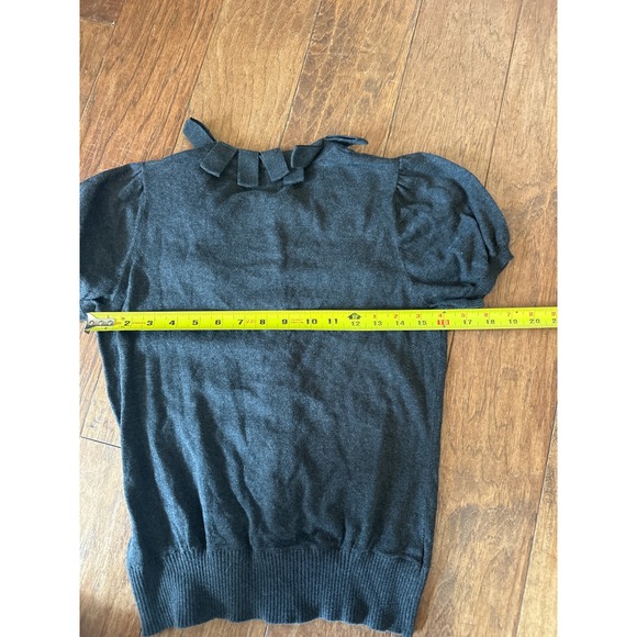 Twelve by Twelve Charcoal Gray Cardigan L librarian fairygoth whimsigoth - Picture 4 of 7